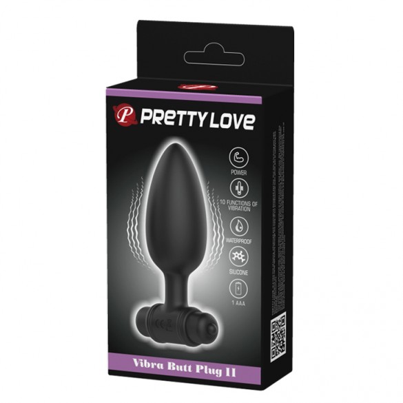 Plug Anal Butt Black Vibration - Imagen 3